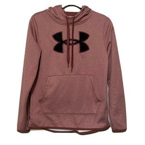 Under Armour Logo Hoodie Sweatshirt Size XS Pink